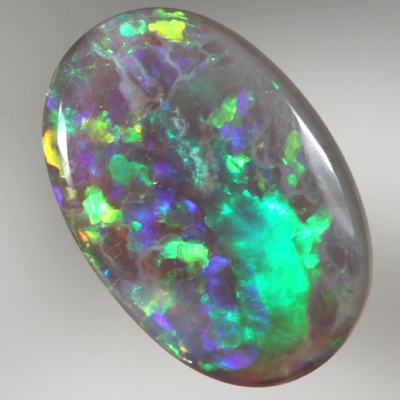 SOLID SEMI BLACK OPAL Large, bright rolling flashes 